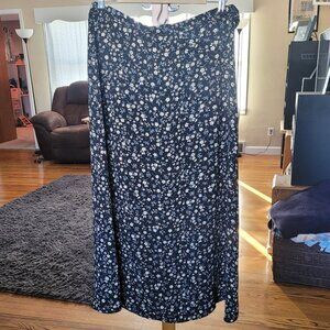💙 2/$20 Rikki J Vintage Floral Skirt Size 14